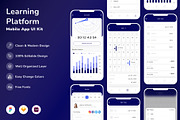 Learning Platform Mobile App UI Kit, an UI Kit Template by Betush (Thumbnail 3 of 3)