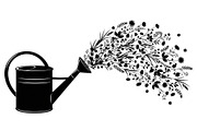 Floral Watering Can Design Bundle, an Illustration by Gaye Art (Thumbnail 21 of 31)