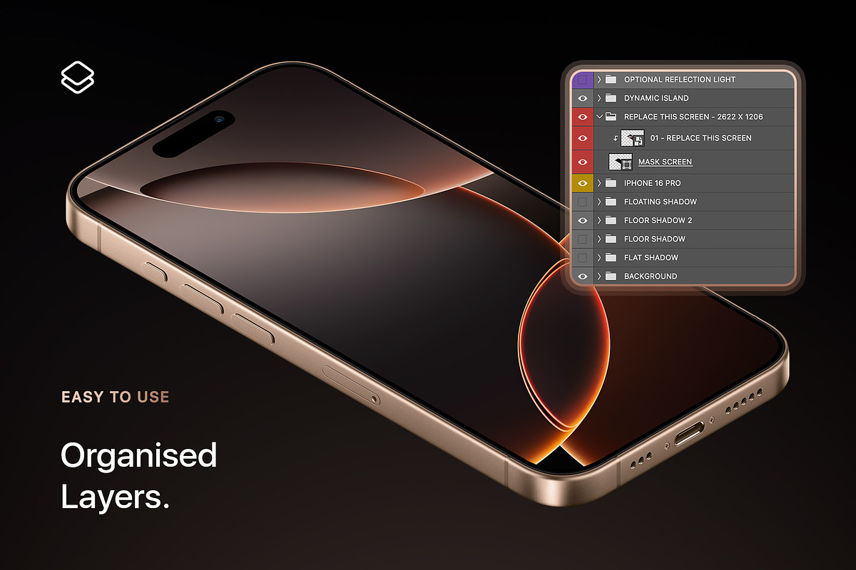 iPhone 16 Pro - 24 Mockups Scenes, an iPhone Mockup by Asylab (Photo 6 of 58)
