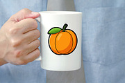 Cartoon Apricot Clipart Collection, a Food Illustration by newminddesign (Thumbnail 8 of 8)