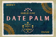 Datepalm | Tropical Stamp Sans