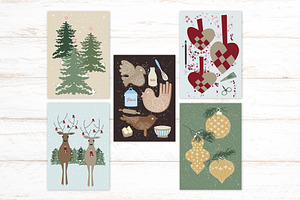 Christmas Cards & Hang Tags, a Card Template by PixelPencil