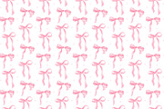 Soft Pink Bows Seamless Pattern, an Illustration by Stellalunarts (Thumbnail 1 of 4)
