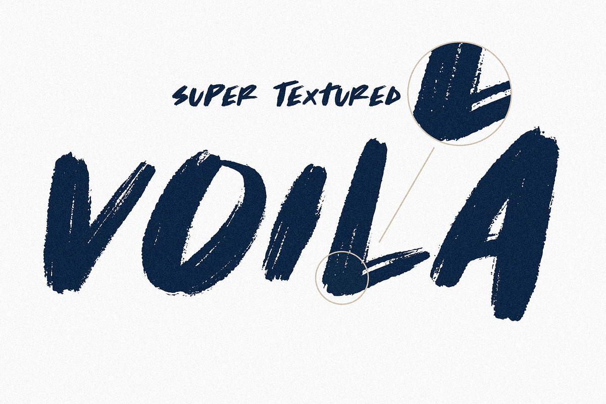 Voila | A Super Textured Brush Sans preview 6