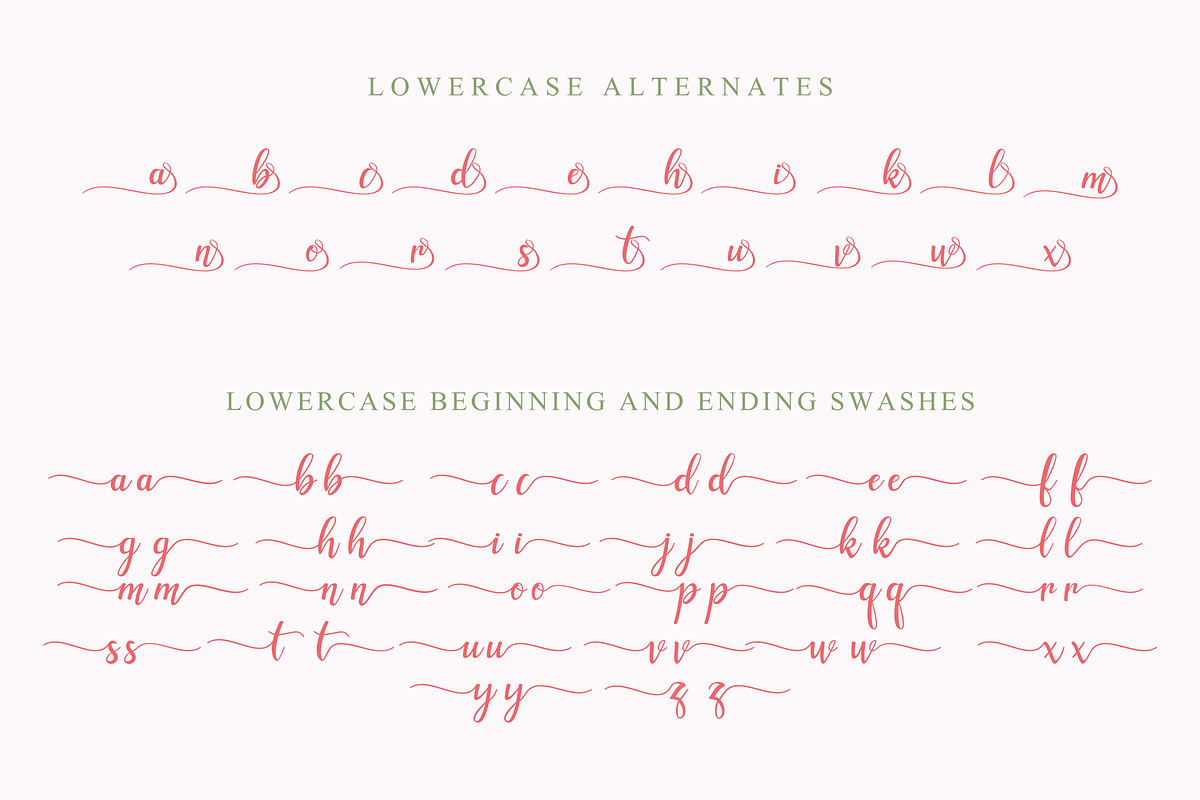 Zolleha // Script Font preview 7