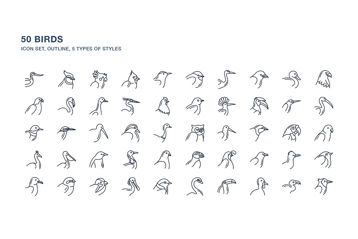 Birds icon set, an Icon by Icongeek26 (Photo 2 of 6)