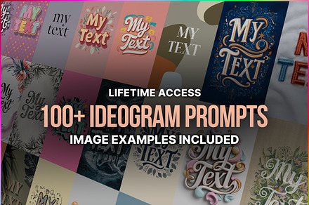 100+ Ideogram Text Style Prompts, an Illustration by Sevenstyles