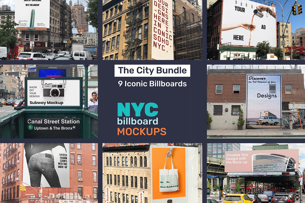 NYC Billboard Mockup Bundle, an Advertising Mockup by NYC Billboard Mockups (Photo 1 of 7)
