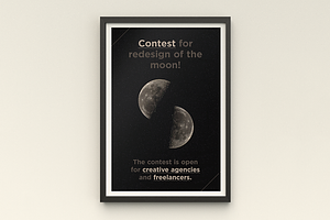 Redesign Of The Moon Poster-Flyer