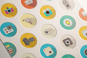 Awesome 27 Flat Vector Camera Icons, an Outline Icon by Ckybe's Corner