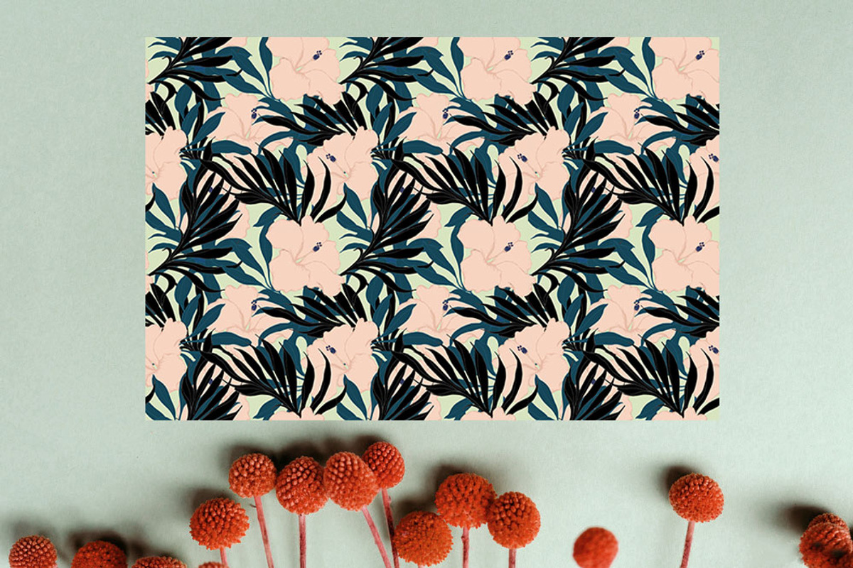 18JPG/EPS Tropical floral pattern, a Pattern Graphic by Theraphosath (Photo 6 of 23)