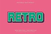 Retro 4 Text Effect Bundle, a Layer Style Add-On by WM48 Shop (Thumbnail 2 of 10)