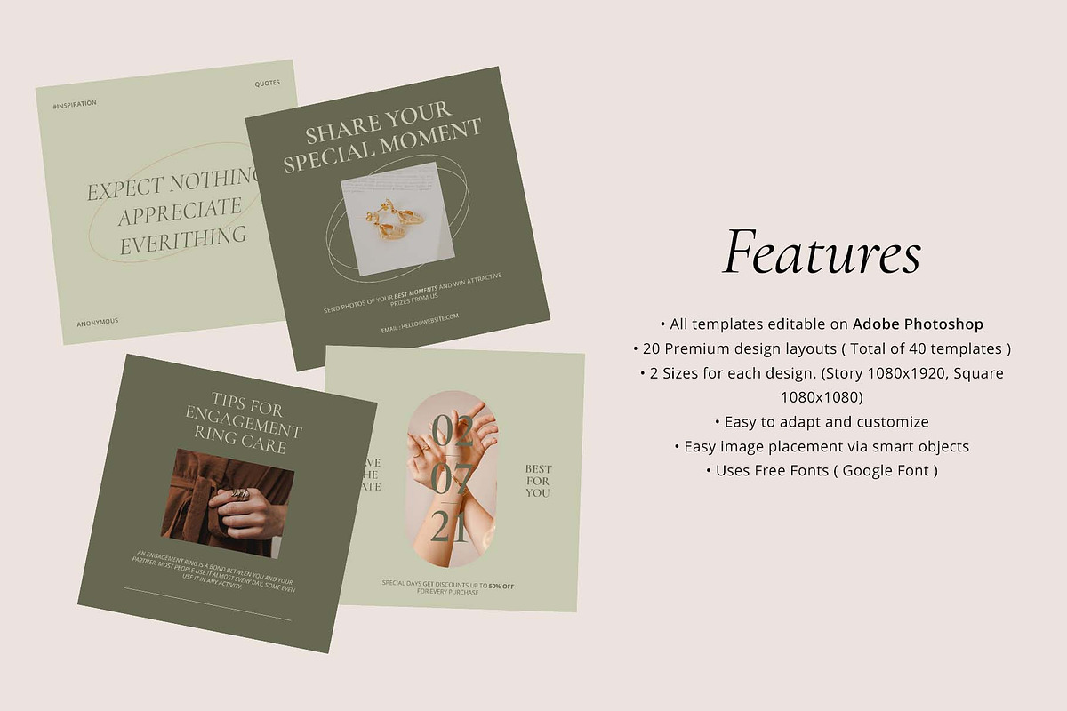 Seagrape - Instagram Template, a Social Media Template by Product Experience (Photo 6 of 10)