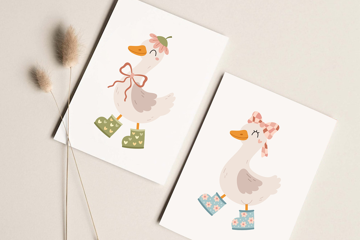 Groovy Silly Goose Clipart, an Animal Illustration by JulzaArt (Photo 4 of 5)