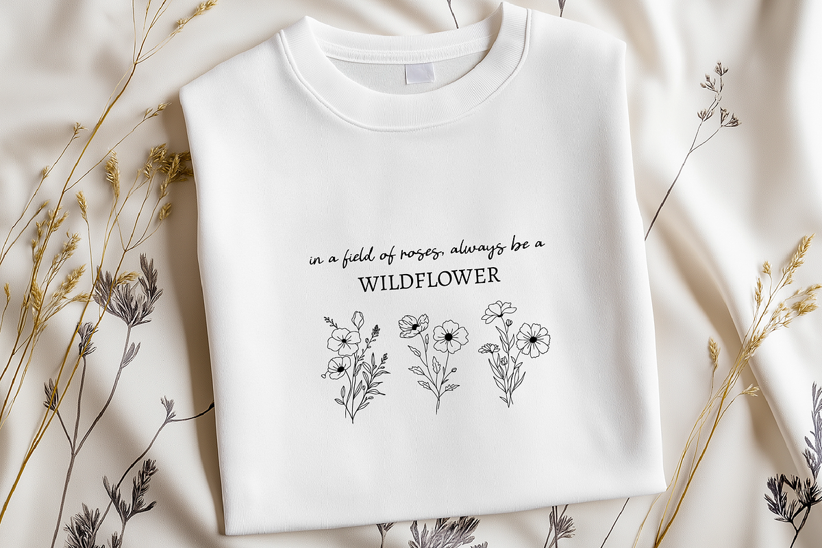 Wildflowers Line Art No:7, a Texture Illustration by Kaya Fonts (Photo 9 of 17)