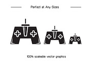 Game Console and Controller Icons, a Solid Icon by Designfour (Thumbnail 7 of 7)