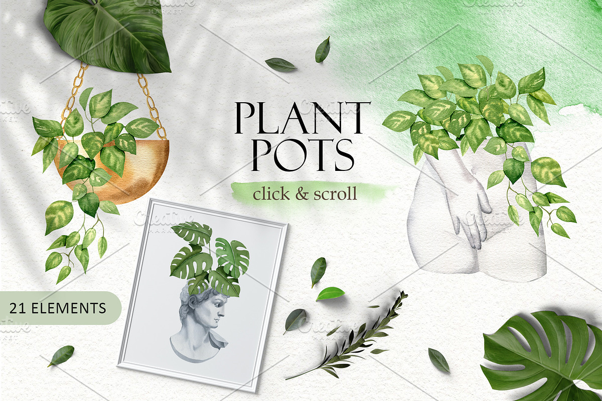 House plant watercolor collection, an Illustration by Color Hugs Art (Photo 3 of 10)