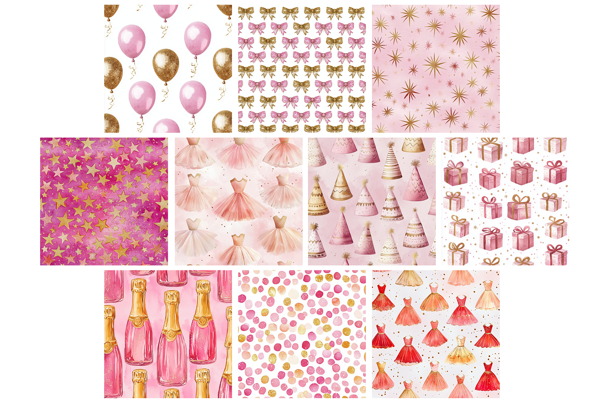 Pink New Year's Eve Background, a Background Graphic by NadiaTheronArt (Photo 4 of 5)