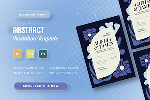 Abstract - Wedding Invitation, an Invitation Template by StreaksideStd