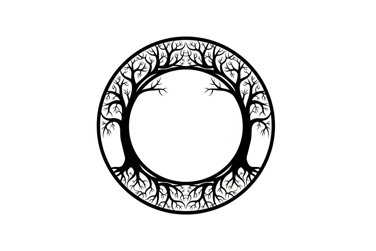 Tree of Life Circle Frame Bundle, an Illustration by Gaye Art (Photo 26 of 51)