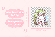 Kawaii Bunny Fairy PNG Clipart, an Animal Illustration by Blumensdiary (Thumbnail 3 of 7)