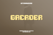 Gacroer - Modern Pixels Typeface, a Sans Serif Font by garismantra (Thumbnail 1 of 4)