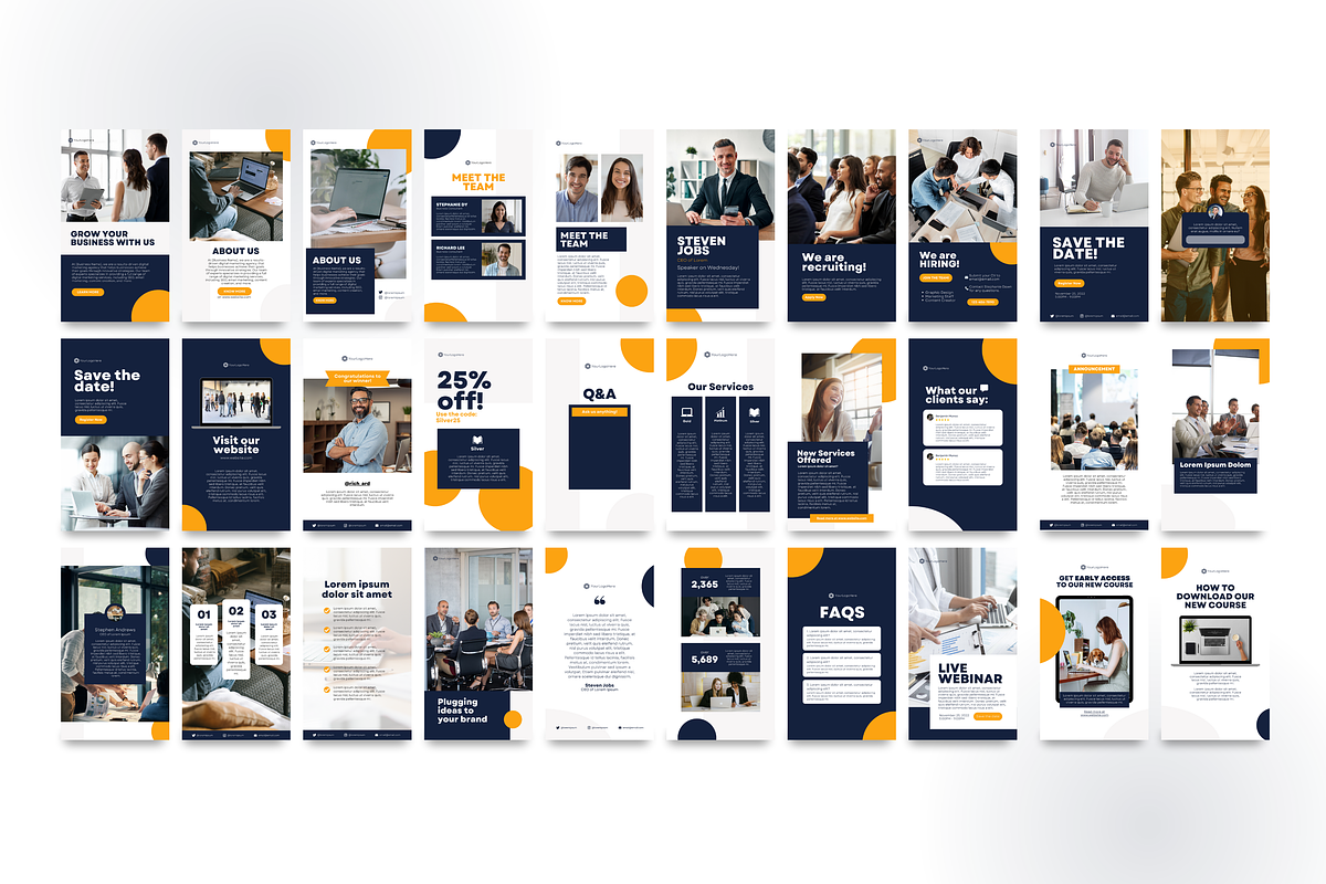 Canva Instagram Business Templates, a Social Media Template by Studio B | Canva Template (Photo 10 of 11)