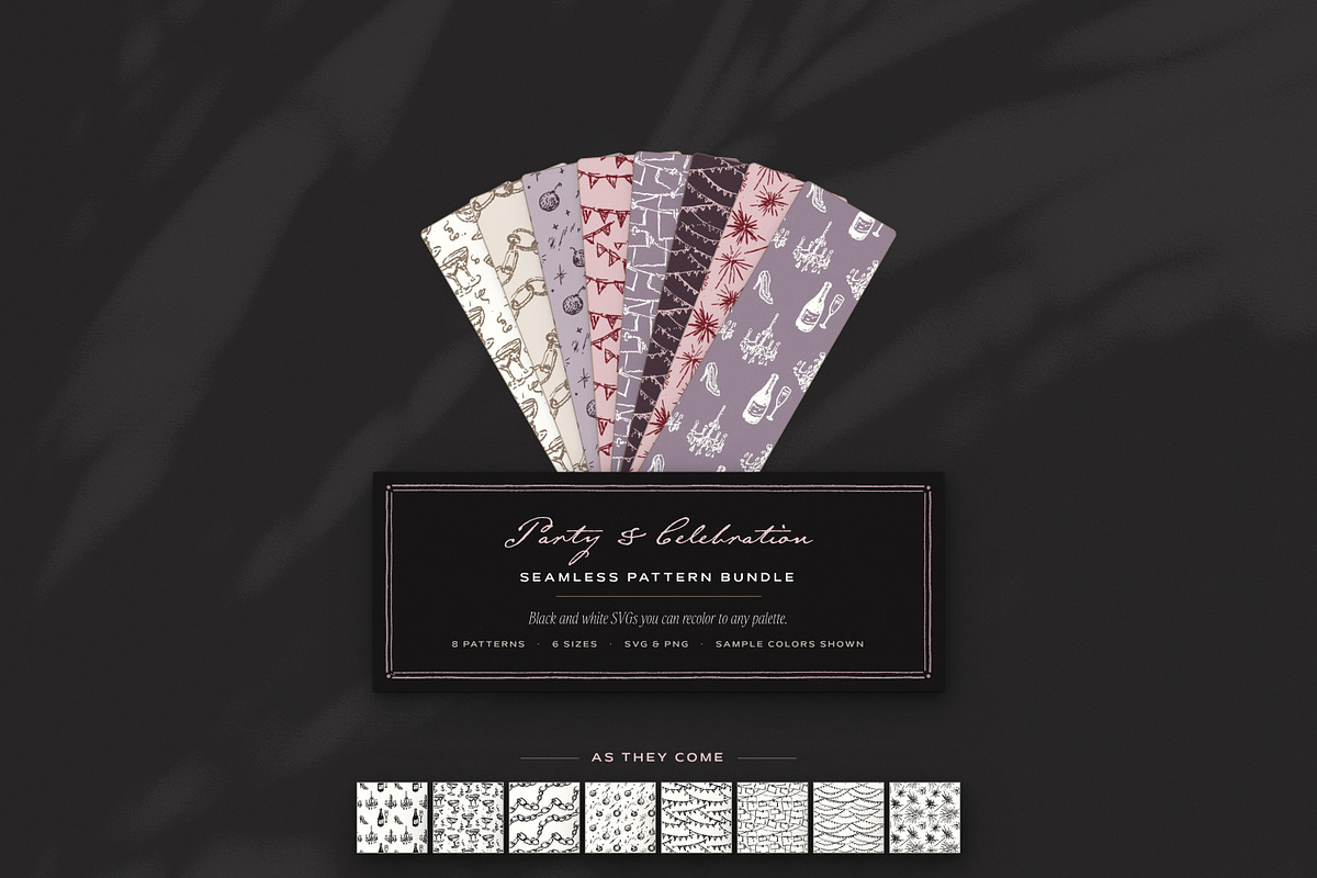 Party & Wedding Seamless Patterns, a Pattern Graphic by The October Creative (Photo 12 of 12)