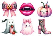 Charm Pink Halloween Clipart, an Illustration by Daily.Designs (Thumbnail 4 of 5)