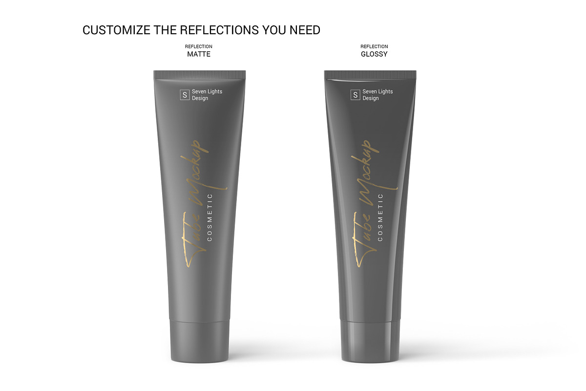 Cosmetic Tube Mockup #1, a Packaging Mockup by Seven Lights (Photo 7 of 9)