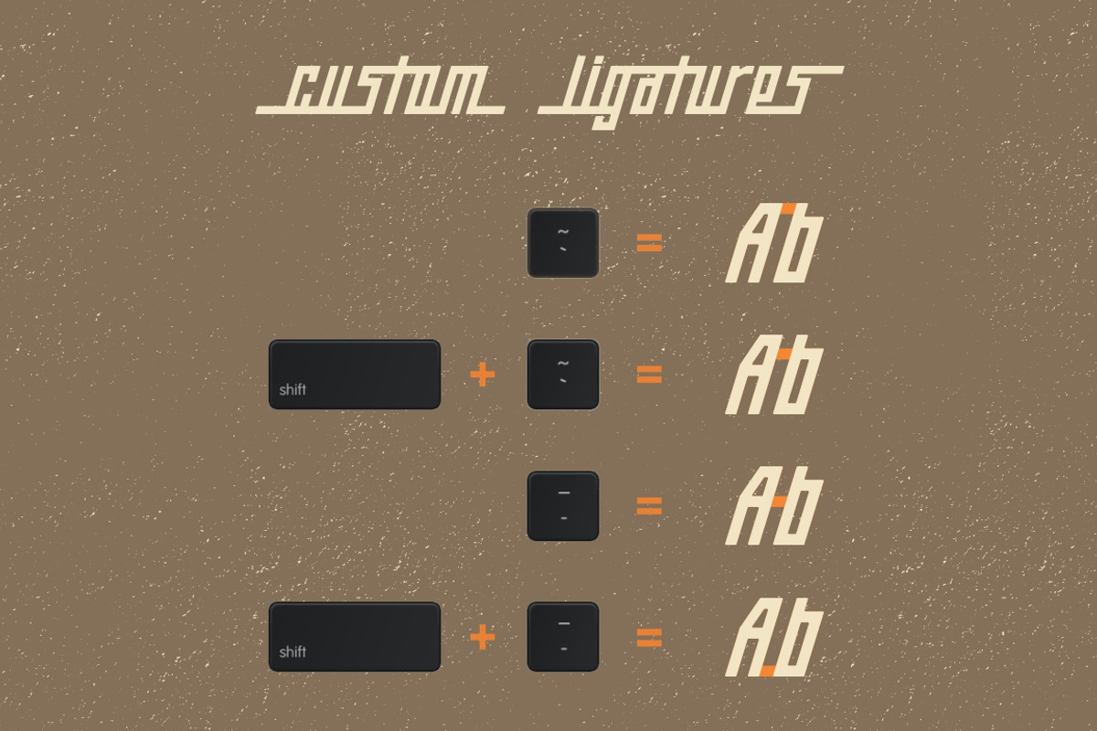 Monogram Typeface preview 2