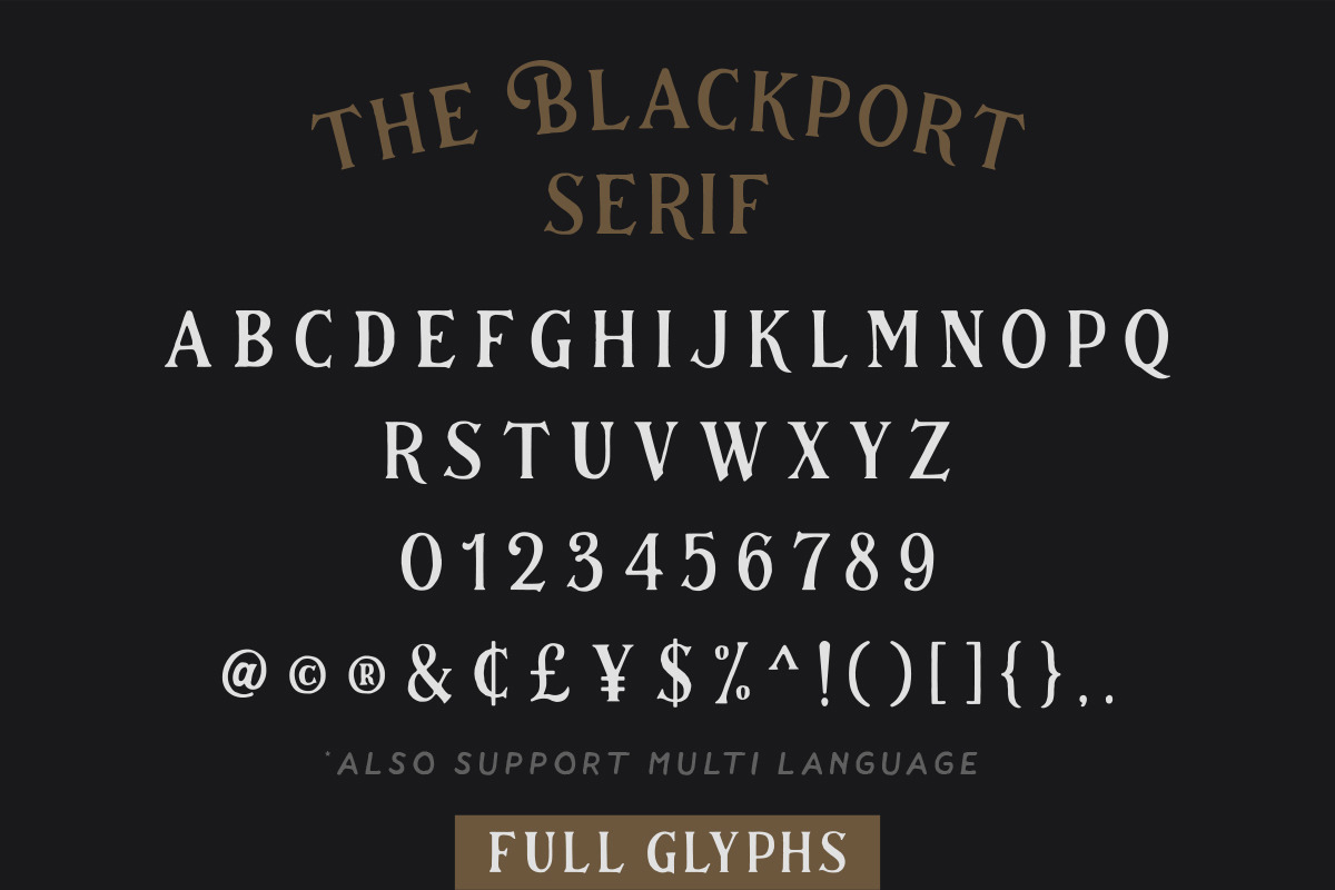 The Blackport Font Pack! (+EXTRA), a Serif Font by IronbirdCreative (Photo 9 of 12)