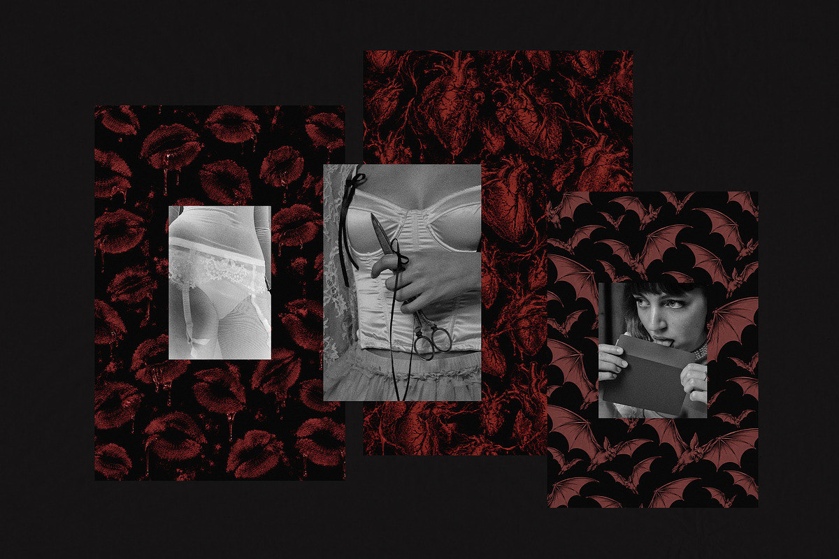 Dark Romance Halloween Backgrounds, a Background Graphic by Lidberia (Photo 11 of 12)
