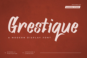 Grestique – Modern Display Font