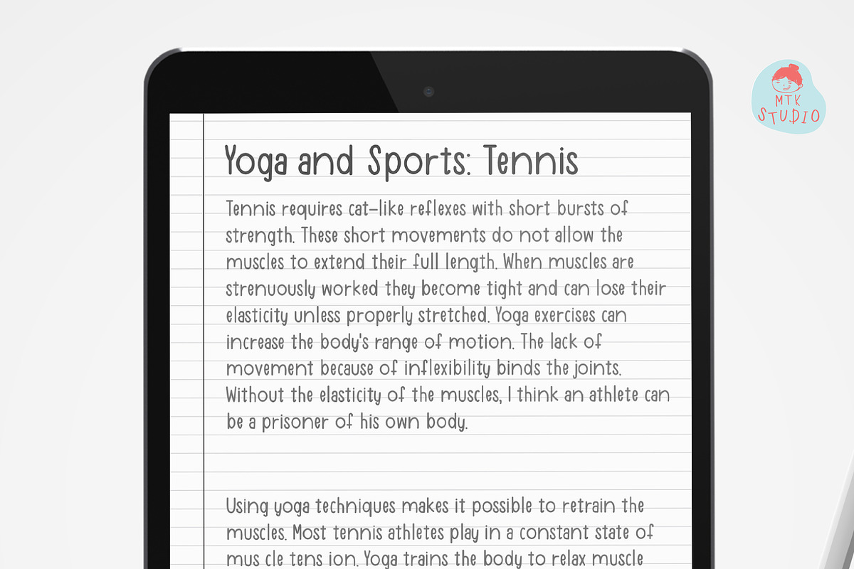 CuppingTea, a Handwritten Font by MTK Studio (Photo 4 of 6)