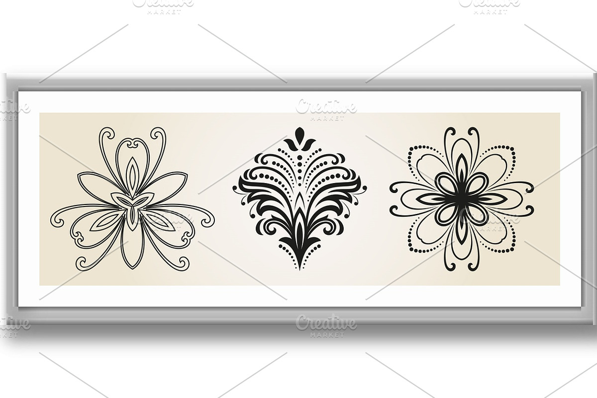 Vintage Big Set of Round Vector, a Decorative Illustration by FineArtStudio (Photo 2 of 3)