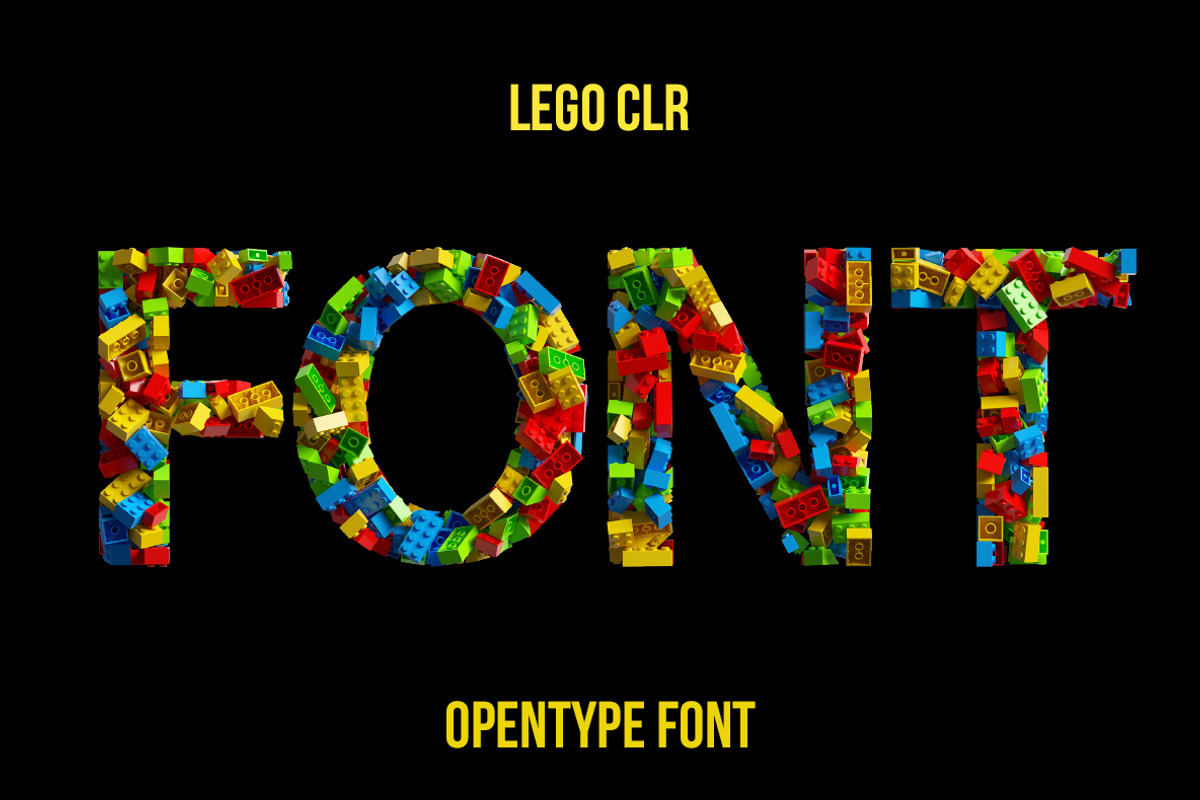 Lego CLR Font, a Font by Handmadefont (Photo 1 of 9)