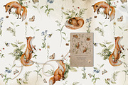 Woodland kids patterns Cute animals, an Animal Illustration by 60secondsArt (Thumbnail 7 of 16)