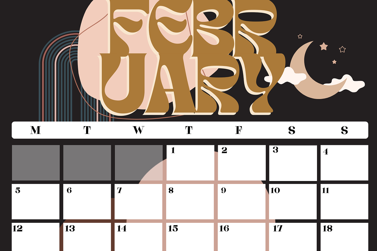 Boho Style 2024 Calendar, a Design Template by The Lone Crowd (Photo 3 of 7)