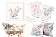 Cute Bunny in Love, an Animal Illustration by MarinadeArt (Thumbnail 3 of 7)