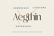 Aegthin Font, a Sans Serif Font by Muwatta Studio (Thumbnail 2 of 10)