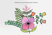 Lovely Floral Doodles, a Brush Add-On by Sense Library (Thumbnail 22 of 30)