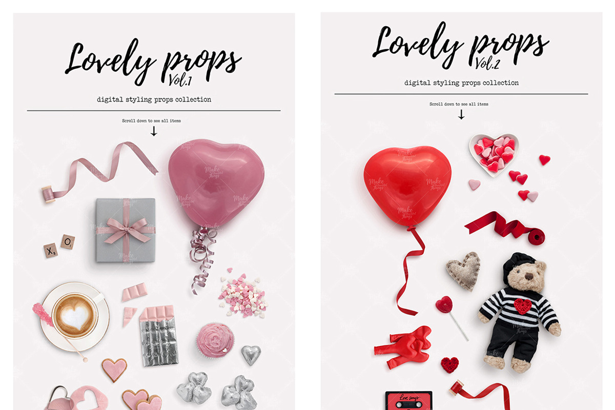 Bundle / Valentine's scene creator, a Product Mockup by Make Beautiful Things (Photo 2 of 7)