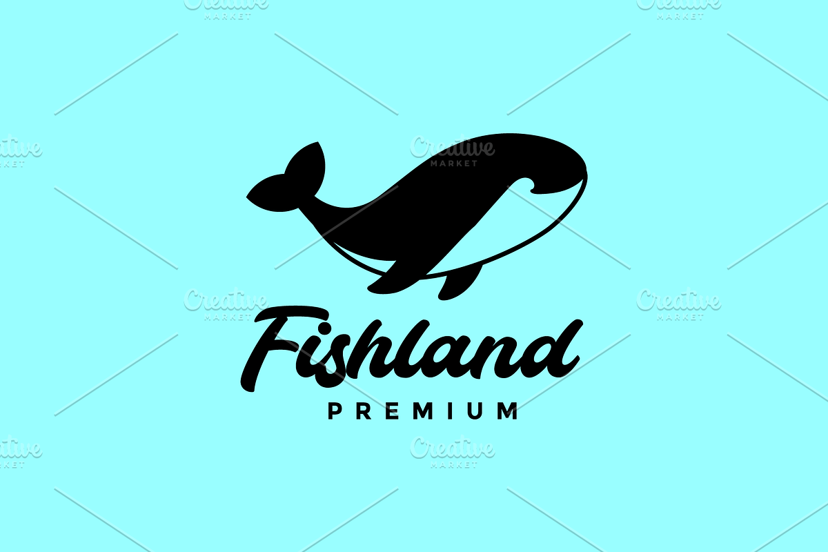orca whale sea animal modern logo, a Branding & Logo Template by devastd