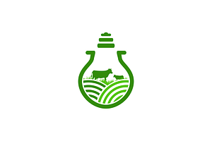 Farm Idea Logo Vector Design