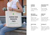 Canvas Bag Mockups - City Park Ed., a Shirt Mockup by BULBFISH (Thumbnail 2 of 14)