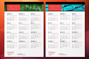 Wall Calendar 2020, a Stationery Template by AntartStock (Thumbnail 5 of 6)