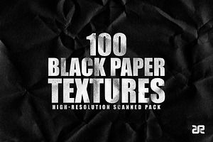 100 Black Paper Textures