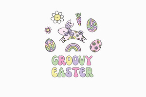 Groovy Easter. Spring Collection