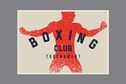 Boxing grunge vector poster set., a Sport Illustration by PoPaShop (Thumbnail 5 of 9)